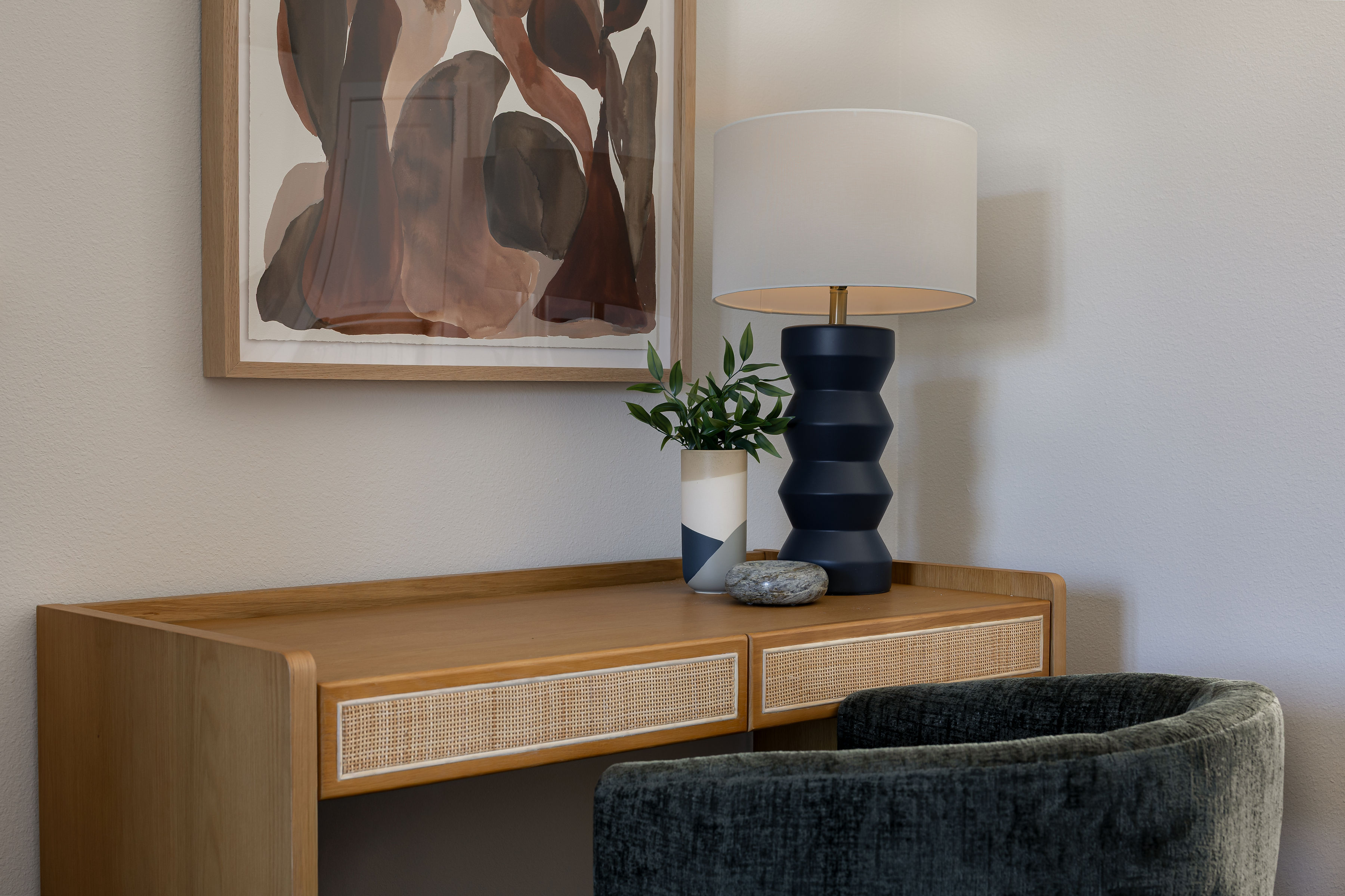 Designed workspace interior